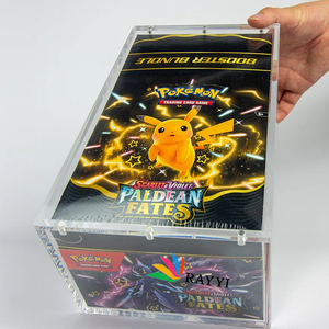 Nouvelle version Pokémon Scarlet Violet SURGING SPARKS 20 boîtes acryliques 6 paquets <span class=keywords><strong>XY</strong></span> <span class=keywords><strong>Evolutions</strong></span> <span class=keywords><strong>Booster</strong></span> Box Étui de présentation portable - Product Image 4