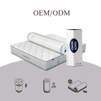 Maßgefertigte Roll-in-a-Box Euro Bio-Gel-Memory-Foam Taschenfederkern Naturlatex-Matratze zum Fabrikpreis