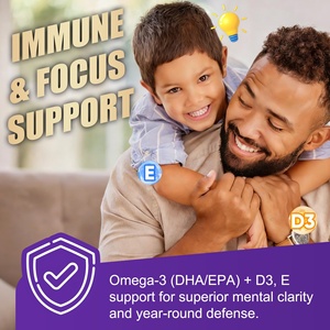 Gommes de glycinate de magnésium 500mg Oméga <span class=keywords><strong>3</strong></span> Curcuma Vitamine D3 E – Compléments à croquer pour adultes : Apaisement musculaire, soutien cognitif - Product Image 2