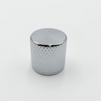 Guitar Accessories Metal Potentiometer Knob 6MM Inner Hole Silver Volume Tone Control Knob for Electric Guitar Bass