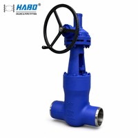 Katup Gerbang Pembangkit Listrik Baja Cor Dilas WCB Kelas 1500 OS&Y API 600 ASME B16.34 untuk Jalur Uap Utama