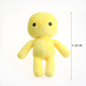 V411 Almohada Decorativa de Peluche Suave Personalizada al por Mayor, Muñeco Amarillo Adorable, Cojín Moderno para Aliviar el Estrés en el Hogar - Product Image 4