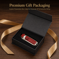 Clé USB 2.0 en cuir avec logo personnalisé, porte-clés métallique, 64 Go, cryptée, garantie 3 ans, design élégant