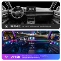 KYNCHO pour Honda CRV 2023 2025, éclairage ambiant LED pour voiture, 64 couleurs, symphonie, 12V, éclairage intérieur automobile, contrôle par application Bluetooth
