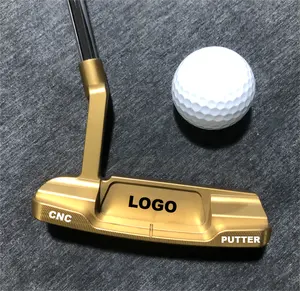 Kostenlose benutzer definierte Logo und Farbe geschmiedet voll CNC Putter Kopf Golf Putter
