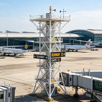 Torre de Acero Estructural, Plataforma de Observación de Múltiples Niveles, Torre de Aeropuerto Internacional, Torre de Vigilancia con Estructura de Acero de Forma Especial