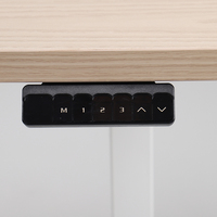 2SACRF2 Bureau Automatique Ergonomique Électrique Monomoteur Réglable en Hauteur Assis-Debout Cadre de Table de Travail