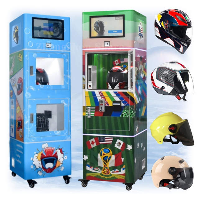 Helmet Dry Cleaning Machine Custom Motorcycle Helmet Cleaning Automatic Vending Machines