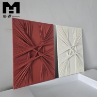 Decoración para el Hogar, Arte Mural de Tela Texturizada 3D de 2 Paneles, Lienzo Abstracto con Nudos, Pintura Hecha a Mano, Cuadro para Sala de Estar, Enmarcado