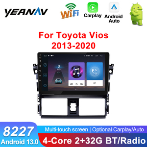 เครื่องเล่นดีวีดีในรถยนต์ระบบแอนดรอยด์สำหรับรถยนต์ Toyota <span class=keywords><strong>Vios</strong></span> เครื่องเล่นมัลติมีเดีย2016 <span class=keywords><strong>2015</strong></span> 2013 10นิ้วระบบนำทางรถยนต์สเตอริโอเครื่องเล่นมัลติมีเดีย2 DIN CarPlay - Product Image 2