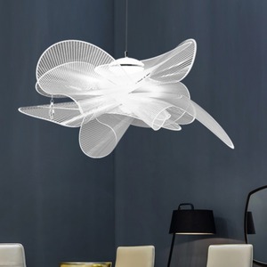 Minimalist Creative Mesh Crystal Chandelier French Italian Designer Pendant <b>Lights</b> for Living <b>Dining</b> Decorative Art Lighting - Product Image 4