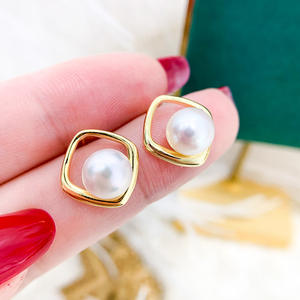 Accessoires en argent S925 pour la création de bijoux, plateau vide édition légère, bijoux en argent avec perles de 6-8 mm, boucle d'oreille pour clous d'oreille 21782 - Product Image 1