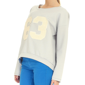 Sweat-shirt multicolore pour femme, en coton et polyester, en molleton éponge, logo personnalisé, OEM, dernier design, mode décontractée, pull-over doux - Product Image 3