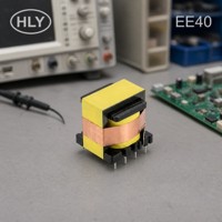 Transformateur à noyau de ferrite EE28 personnalisé 20KHz-300KHz 5W, transformateur de commutation haute fréquence pour convertisseur DC-DC et chargeur
