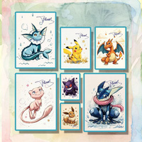 YQ Wholesale High Quality Chinese Pokemoned Eif Baby Hand-drawn Cards Etb Acrylic Surprise Boxes Figure Board Games case