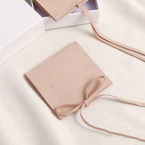 Luxury Suede Microfiber Jewelry Pouch Custom Logo Premium Envelope Style Earring Necklace Packaging Bag Excellent for Premium - Product Image 4