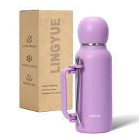 Bouteille isotherme en acier inoxydable de qualité supérieure, grande capacité 1300 ml, pour Yerba Maté, à double paroi sous vide, avec paille