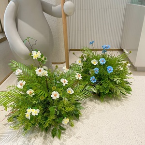 High-end Artificial Green Plants Landscape <strong>Floral</strong> Arrangements for Shop Window Display Wedding Decorations - Product Image 3