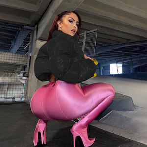 <span class=keywords><strong>2023</strong></span> Otoño <span class=keywords><strong>Invierno</strong></span> <span class=keywords><strong>mujer</strong></span> Think chaqueta nueva <span class=keywords><strong>moda</strong></span> Stands cuello cremallera corto Casual cálido chaqueta acolchada ropa femenina - Product Image 3