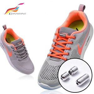 2019 Meilleure Vente De Lacets Ronds Bouchons Décoration De Chaussures En Métal Lacets Serrures - Product Image 1