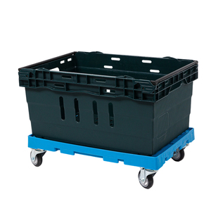 Giá rẻ và bán buôn xe đẩy cao tải nhựa công cụ nền tảng Xe đẩy xách tay bốn bánh thiết kế tùy chọn - Product Image 5