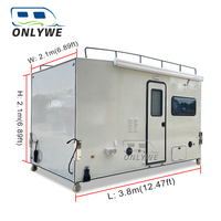 ONLYWE Mini caravane de camping, mini caravane teardrop, caravane de voyage, remorques de camping avec douche à vendre avec livraison rapide