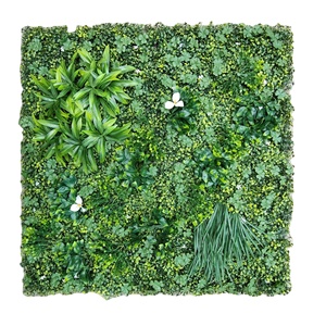MIYI Decorative Plastic Boxwood Hedge Panel Artificial Plants Grass Green Wall for Vertical Garden