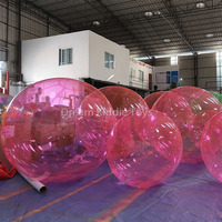 Boule d'eau gonflable hermétique en PVC de haute qualité Boule de décoration Boules d'eau colorées