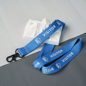 Bestom 3/4" Customized Eco-Friendly Designer Printed Silk Screen Bamboo Lanyard Card Holder Breakaway Recyclable POM Attachments - Product Image 2