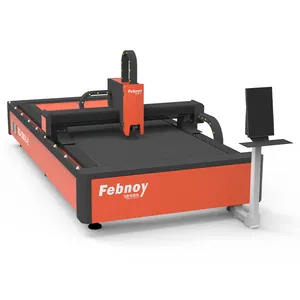 factory cheap 1500w 1.5kw open type metal laser cutter cutting machine with single worktable