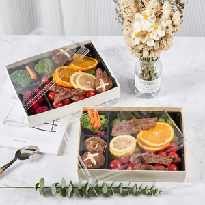 Boîte à lunch à <span class=keywords><strong>arc</strong></span> pliable portable facile à nettoyer avec couvercle Boîte à bento jetable - Product Image 4