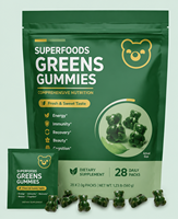 Produits de santé naturels en marque blanche OEM d'usine, Gummies Super Green Tea, Gummies Supergreen, Boost d'énergie