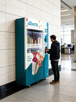Nieuwe ontwerp groothandel op maat gemaakte ijsautomaten zoete geautomatiseerde natuurlijke verse fruit smoothie automaten