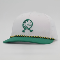 Vente en gros Chapeaux de golf étanches à 6 panneaux Casquettes de baseball personnalisées avec logo brodé perforé pour hommes Été Léopard Oxford