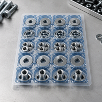 Plateau thermoformé multi-compartiments pour attaches métalliques, plateau blister en PVC pour accessoires de quincaillerie, base blister pour quincaillerie de plomberie