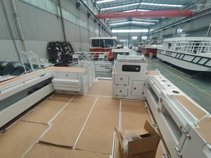 Lujo 36ft 11M Decoración <span class=keywords><strong>de</strong></span> <span class=keywords><strong>madera</strong></span> Aluminio soldado Catamarán <span class=keywords><strong>Pesca</strong></span> Ocio Deporte Barco <span class=keywords><strong>para</strong></span> Crucero y aventura y recreación - Product Image 4