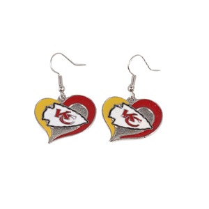 Boucles d'oreilles en alliage plaqué or en forme de goutte d'huile pour les 32 équipes sportives, <span class=keywords><strong>série</strong></span> Cowboys Steelers Pirates Seahawks - Product Image 5