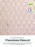 Mosaïque triangulaire en verre cristal style européen BJD, motif feuille de chanvre, finition nacrée rose clair, conçue pour la décoration d'espaces commerciaux