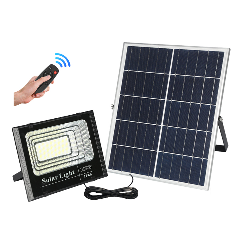 Супер яркий Мощный пластиковый панельный светодиодный садовый светильник 45 Вт 80 Вт 150 Вт 300 Вт с дистанционным управлением уличный водонепроницаемый Солнечный прожектор IP66