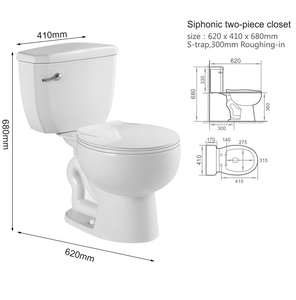 Chine <span class=keywords><strong>pas</strong></span> <span class=keywords><strong>cher</strong></span> prix salle de bain <span class=keywords><strong>wc</strong></span> toilette deux pièces water-closet siège de cuvette de toilette en céramique sur le marché sud-américain - Product Image 5