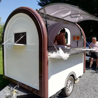 Remorque alimentaire de qualité, camion de cuisine mobile avec cuisine complète, remorque alimentaire de luxe