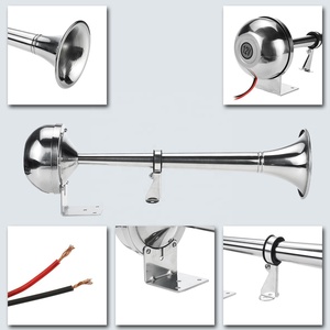 NITOYO 12V สแตนเลสสตีลเดี่ยวทรัมเป็ต Low Tone <span class=keywords><strong>Hertz</strong></span> สำหรับ Marine เรือรถบรรทุกรถบรรทุกคาราวาน RV รถจักรยานยนต์ - Product Image 3