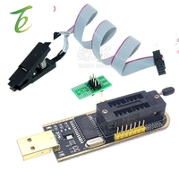 Satu set lengkap klip uji SOP8 + CH341 gold + adaptor 1.8V + pembakar SOP8 ke DIP8