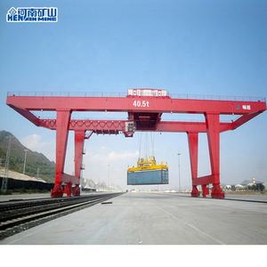 Grúa de pórtico eléctrica de doble viga de doble Carro de 20 + 20 toneladas de bajo precio con voladizo personalizado - Product Image 5