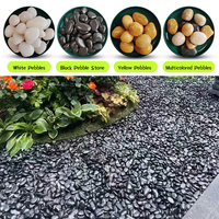 Pierre naturelle dégringolée et lavée paysage roche gravier cailloux noirs pierres blanches décoration de jardin 1-12cm écologique Durable