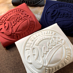 कस्टम लोगो उच्च वजन वाले मोटे हेवीवेट उच्च वजन वाली फ्रेंच टेरी 100% कपास हुडी 3 डी एम्बोस्ड हुडी स्वेटशर्ट लोगो प्रिंट - Product Image 3