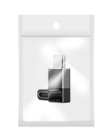 Adaptor USB-C Sudut Kanan 90 Derajat, Konektor Ekstensi Tipe-C Bentuk L, Pria ke Wanita