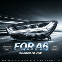 Pour Audi A6C7/PA 2012-2018, modification de l'ensemble de phares, nouveaux phares à LED matriciels haut de gamme, feux de jour 6000 lm 6000K
