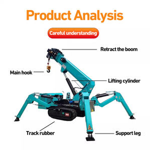 رافعة عنكبوتية كهربائية محمولة صغيرة بذراع تلسكوبي للاستخدام الداخلي والخارجي بسعة <span class=keywords><strong>2</strong></span> طن و5 طن و8 طن - Product Image 5