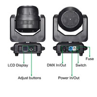 Igracelite Mini Bee Eye 7x40W RGBW 4-en-1 Projecteur LED à tête mobile avec anneau d'ouverture, bande halo et contrôle par pixel pour DJ